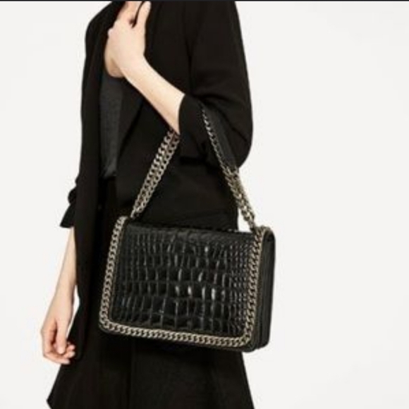 Zara Woman Leather Bag - Picture 1 of 8
